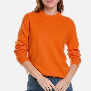 LAFAYETTE 148 NEW YORK Cashmere Sweater - Ember Orange Size L